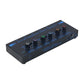 Recordio Blue GAX-PX600 Ultra-low Noise 6-Channel Stereo Headphone Amplifier with Mutual Non-interference Headphone Jack