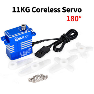 9IMOD RC Digital Servo 11KG 180-degree Coreless Metal Gear Servo 4.8-8.4V for 1/8 1/10 1/12 RC Car RC Helicopter DIY Accessories
