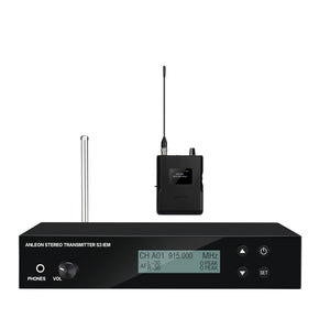 ANLEON S3D 902-928MHz Transmitter+Receiver Kit Stereo Wireless In-Ear Monitor System for Stage Performance