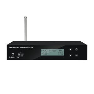 ANLEON S3D 902-928MHz Transmitter+Receiver Kit Stereo Wireless In-Ear Monitor System for Stage Performance