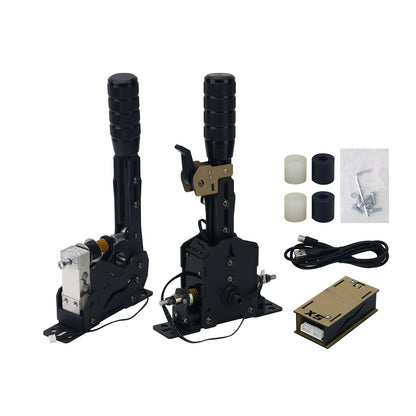 Sim Racing Games PU USB Sequence Set Shifter + Handbrake for Logitech G29/G27/G25 Thrustmaster T300RS/GT