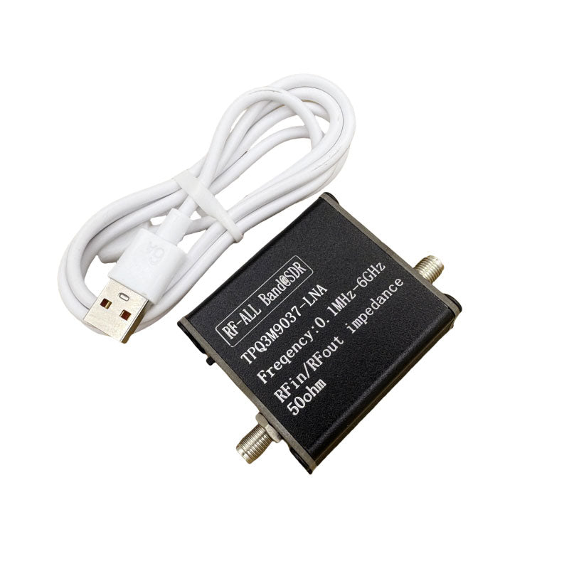 TQP3M9037-LNA 0.1MHz–6GHz 20dB Low Noise Amplifier with Built-in 3.7V Lithium Battery + Type-C Cable