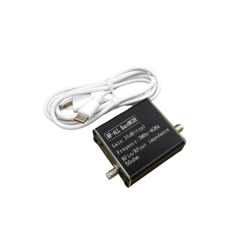 3MHz–4GHz 35dB LNA Amplifier Low Noise Amplifier (without Battery) + Type-C Cable for SDR Shortwave