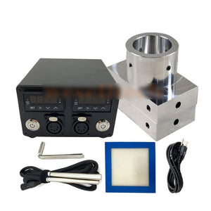 High Quality 6061 3*5 Aluminum Plate Dual-hole PID Temperature Controller with Heating Rod for Rosin Press Machine
