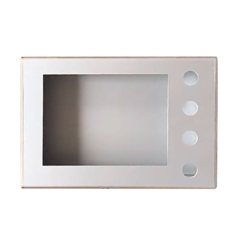 7"/10" Touch Screen Control Box, 4-Hole Aluminum Alloy Installation Enclosure with Full Aluminum Side Cover for PLC