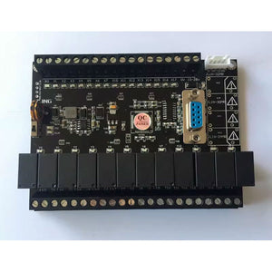 24MR Programmable Logic Controller Board 0-3.3V Y0-Y13 12 Relay Outputs Compatible with FX1N Series PLC
