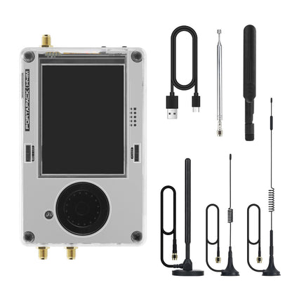 HAMGEEK R10C + H4MS HackRF One R10C V2.0.x SDR Radio MAX2837 and H4MS Portapack (with 5 Antennas)