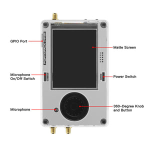 HAMGEEK R10C + H4MS HackRF One R10C V2.0.x SDR Radio MAX2837 and H4MS Portapack (5 Antennas + LNA)