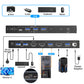 KV999 2-IN 2-OUT HDMI-compatible KVM Switch USB3.0 Support 8K60Hz/4K120Hz Compatible with Windows/Mac
