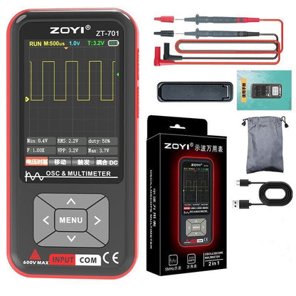 ZT-701 5MHz High Precision Multifunctional Oscilloscope Multimeter with 3.2-inch IPS Color Screen