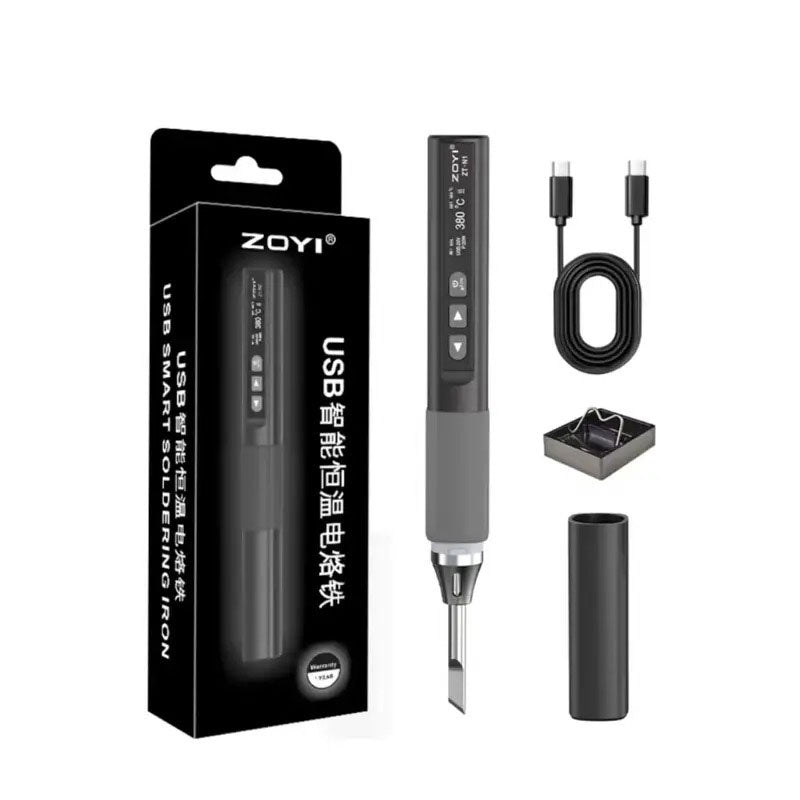 ZOYI ZT-N1 96W Intelligent Constant Temperature Portable Electric Soldering Iron Standard Version + Bag + T12 Soldering Tip
