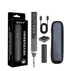ZT-N1 96W Intelligent Constant Temperature Portable Electric Soldering Iron USB Internal Heating PID Control with Storage Bag