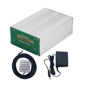 LCD-GNSS GPS Clock 10MHz GNSS Disciplined Oscillator with LCD Frequency Display for GPS + GAL + GLO