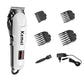 Kemei KM-809A Rechargeable Hair Trimmer LCD Display 12W Electric Hair Clipper 100-240V with Adjustable Blade Length