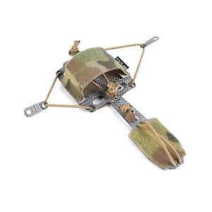 Set of PEW TACTICAL PT- UA51 Tactical Helmet Battery Holder (Multicam All-terrain Camo) for PVS31