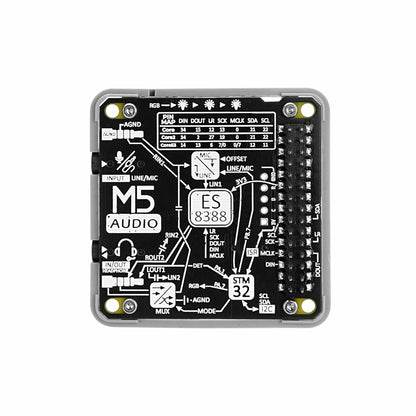 M5Stack Module Audio ES8388 Audio Interaction Expansion module HiFi Audio Codec Support 2-Channel Microphone Input