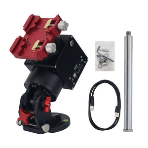 JUWEI-17 Harmonic Equatorial Mount Telescope Equatorial Mount (Black with Wide Dovetail Groove)