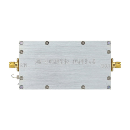 30M-6500M 2-4W Broadband RF Power Amplifier RF Power Amp Module 12V 0±3dBm Input Power &amp; Gain ≥33dB