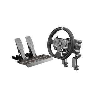 MOZA RACING R3 Wheel Base + 280mm ESX Racing Wheel for Xbox PC + SR-P Lite 2-Pedal Set + Desk Clamp