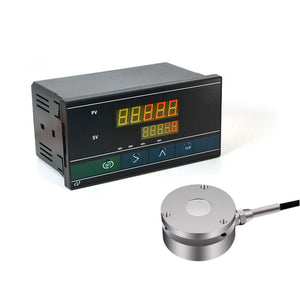 Pancake Load Cell Sensor (Φ58mm 0-20KG) + V8016N 160x80mm Display for Instant Impact Force Pressure