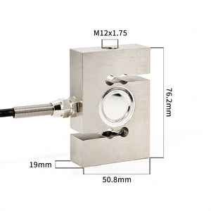 96x48mm CHB Load Cell Display + S-Shaped Load Cell Weight Sensor (0-200KG) for Tension &amp; Compression