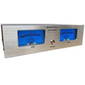 White MC-210MKII HiFi Power Amplifier with Dual VU Meters High End Music Display Audio Amplifier Support Cabinet Mount