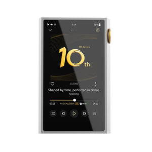 SHANLING Silvery M5 Ultra 10th Anniversary Version Bluetooth5.2 HiFi Music Player AK4191+AK4499EX High Performance DAC