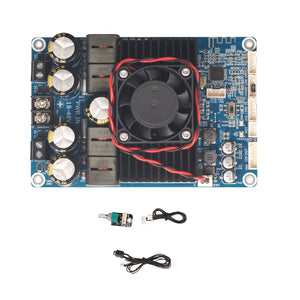 BDM8 TPA3255 2x300W Bluetooth5.3 Power Amplifier Board Stereo High Power Audio Amplifier Board Support PC DSP Tuning