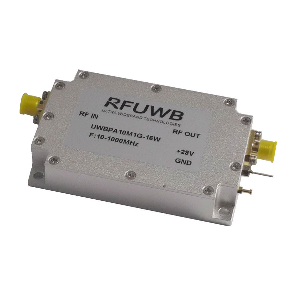 10-1000MHz 8W Wideband RF Power Amplifier Class AB UWB Amplifier 50ohms with SMA Female Connector