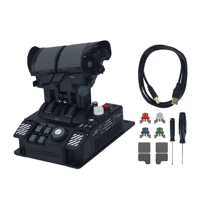 VKBSIM STECS Mini Plus Flight Throttle Flight SIM Throttle ATEM Auxiliary Throttle Extension Module