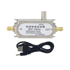 10KHz BPF Single Power Supply Active Bandpass Filter 45dB Suppression High Quality RF Accessory