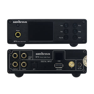 Semibreve Black NP10 Lossless Audio Decoder Headphone Amplifier 2-IN-1 2xES9038Q2M Bluetooth5.4 for QCC3084