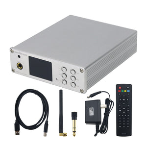 Semibreve Silvery NP10 Audio Decoder Headphone Amplifier 2-IN-1 2xES9038Q2M Bluetooth5.4 for QCC3084 with Built-in USB Sub Card