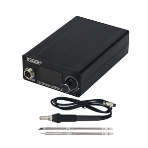 KSGER STM32 V3.1S T12 120W OLED Soldering Station with T12-K + T12-ILS Soldering Tips for Electronics Repair and Maintenance