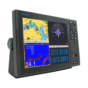 ONWA KM-12C 12-inch Multifunctional Marine GPS Chart Plotter Echo Sounder Fish Finder with SD Card Built-in Sea Map