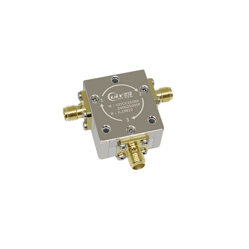 UIYCC2528A Coaxial Circulator Microwave RF Circulator with 2400-2600MHz Range and Optional Connectors