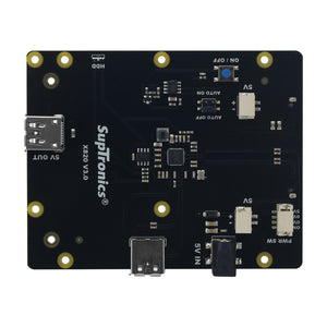 X820 V3.0 HDD/SSD SATA Expansion Board for Raspberry Pi Expansion Board + Power Adapter Version
