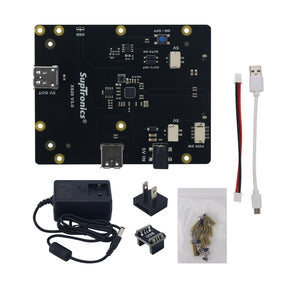 X820 V3.0 HDD/SSD SATA Expansion Board for Raspberry Pi Expansion Board + Power Adapter Version