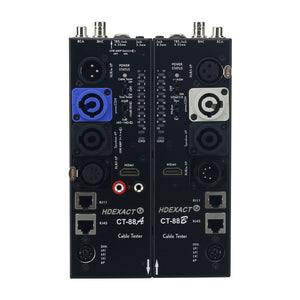 CT-88A Sender + CT-88B Receiver Audio Cable Tester RJ45 Cable Tester HDMI-compatible for 16 Types