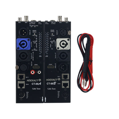 CT-88A Sender + CT-88B Receiver Audio Cable Tester RJ45 Cable Tester HDMI-compatible for 16 Types