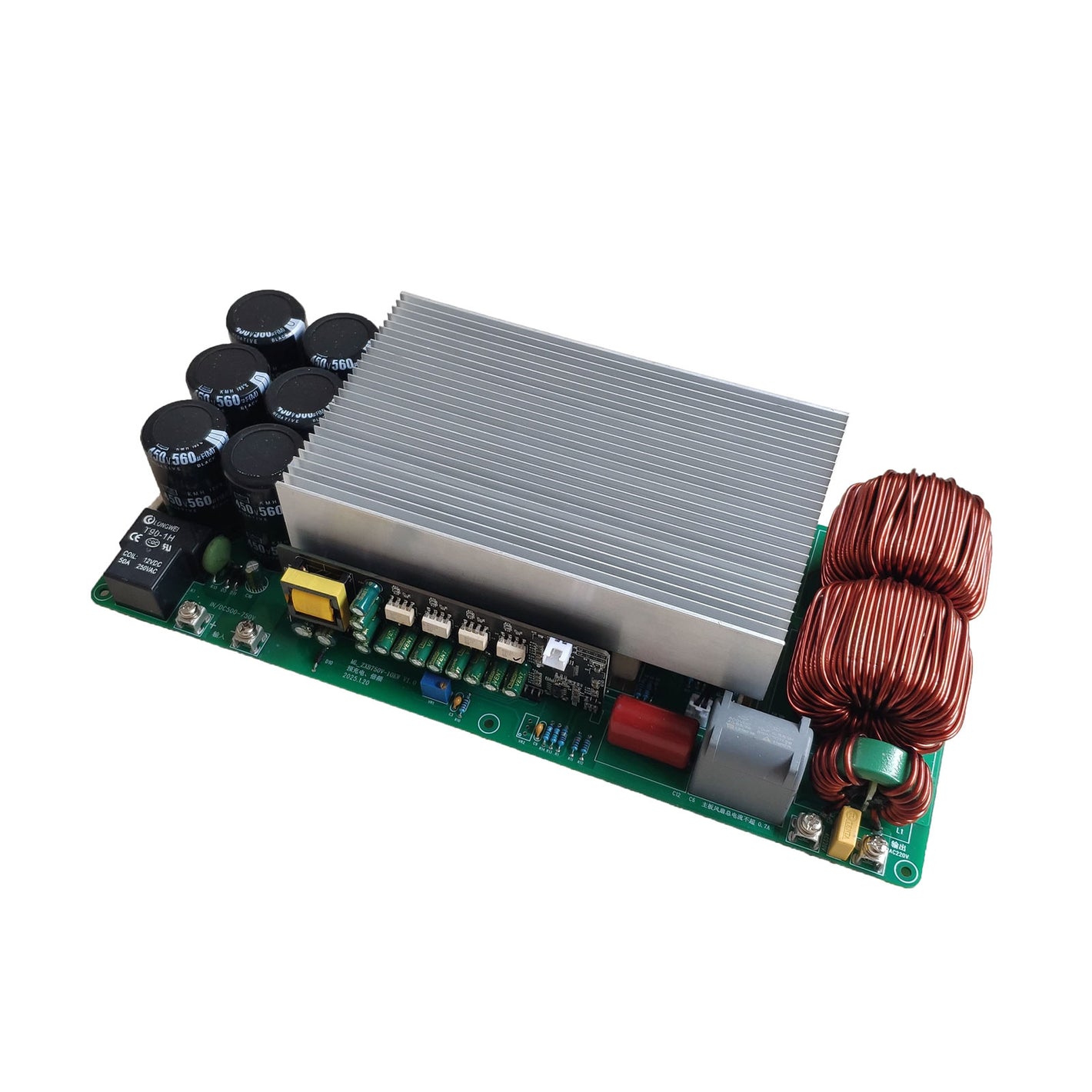 10KW DC500-750V Input AC220V Output Pure Sine Wave DC-AC Inverter Board with Pre-charging