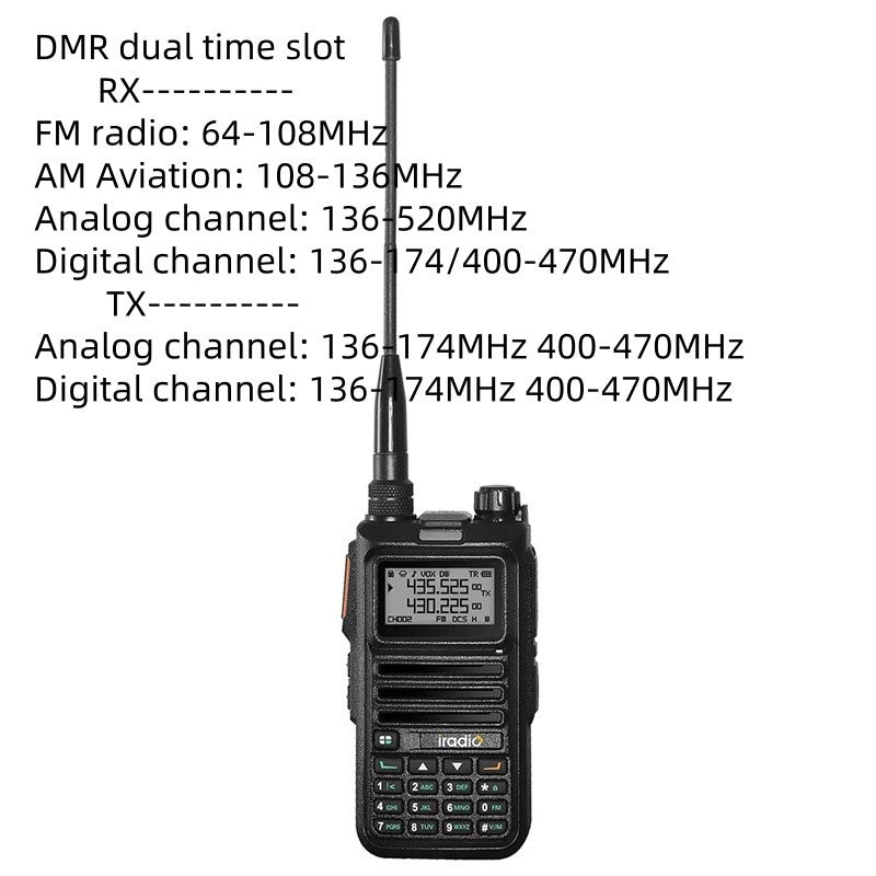 HamGeek UV-4R DMR + Analog FM Walkie Talkie 2.5W Intelligent DSP Digital Noise Cancellation Radio