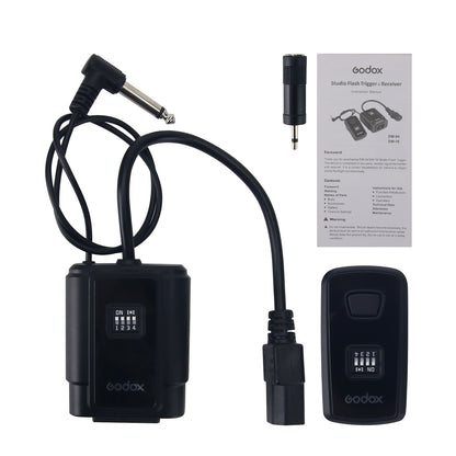 Godox DM-16 Studio Flash Trigger 16-Channel Transmitter &amp; Receiver Set For DE300 DE400 SK300 SK400
