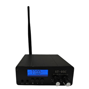 ST-05C 0.2W 77-108MHz Bluetooth USB TF Card Stereo FM Broadcast Transmitter with BNC Antenna Interface