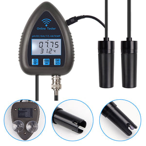 Wifi Online Water Quality Tester Meter (WF9953 with Blue Backlight) for PH TDS Salinity S.G. &amp; TEMP