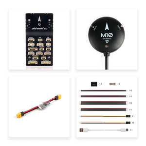 Holybro Pixhawk 6C Flight Controller (Plastic Shell) + PM02 12S Power Module + M10GPS (20232) Module for Racing Drones
