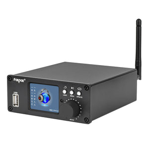 PA200 200W Stereo Power Amplifier Digital Broadcast Bluetooth5.3 Audio Decoder with 2-inch Color Screen