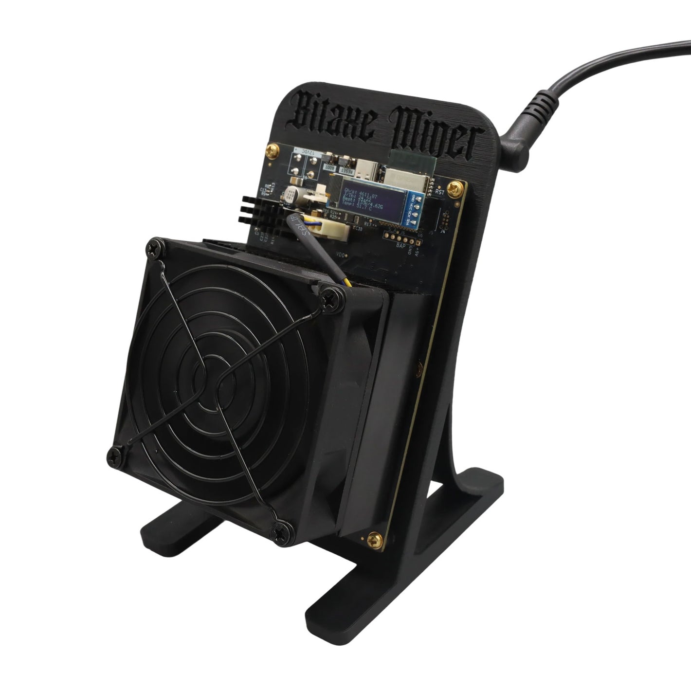 Bitaxe SupraHex 702 4.2+TH/s Solo Bitcoin Miner 60W-110W BTC Miner (Black) with Six BM1368 Chips