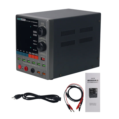 SUGON 3005PM 30V/5A 150W DC Power Supply 4-Digit Adjustable Power Supply (220V) with 6 USB Outputs