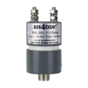 BH4DDF BAL-501 1:1 Shortwave Balun 50ohms Waterproof Antenna Balun Transformer 1-54MHz 150W SSB/PEP 250W